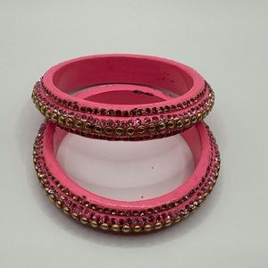 Two resin bangle bracelets
